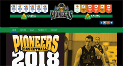Desktop Screenshot of pioneersbasketball.com.au